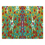 Raining Paradise Flowers In The Moon Light Night Double Sided Flano Blanket (Large)  Blanket Back