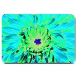 Aqua Cactus Dahlia Large Doormat  30 x20  Door Mat