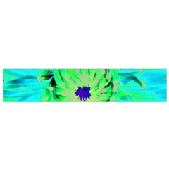 Aqua Cactus Dahlia Small Flano Scarf by myrubiogarden