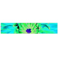 Aqua Cactus Dahlia Large Flano Scarf 