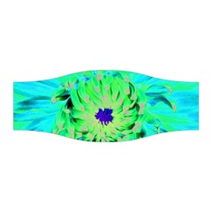 Aqua Cactus Dahlia Stretchable Headband by myrubiogarden