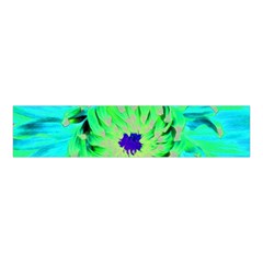 Aqua Cactus Dahlia Velvet Scrunchie by myrubiogarden