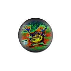 Abstract Transparent Background Golf Ball Marker by Pakrebo