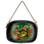 Abstract Transparent Background Chain Purse (Two Sides) Front