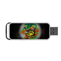 Abstract Transparent Background Portable Usb Flash (one Side) by Pakrebo