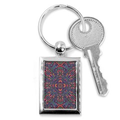 Tile Repeating Colors Textur Key Chains (rectangle)  by Pakrebo