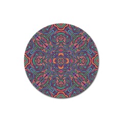 Tile Repeating Colors Textur Magnet 3  (round) by Pakrebo