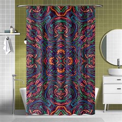 Tile Repeating Colors Textur Shower Curtain 48  X 72  (small)  by Pakrebo