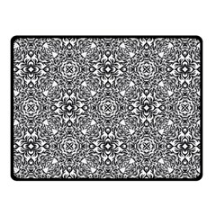 Black White Geometric Background Fleece Blanket (small) by Pakrebo