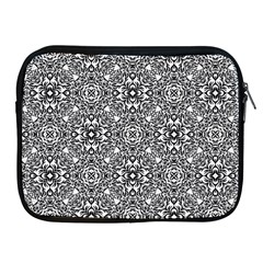 Black White Geometric Background Apple Ipad 2/3/4 Zipper Cases by Pakrebo