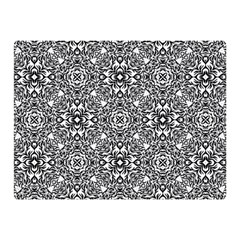 Black White Geometric Background Double Sided Flano Blanket (mini)  by Pakrebo