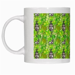 Maple Leaf Plant Seamless Pattern White Mugs by Pakrebo