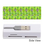 Maple Leaf Plant Seamless Pattern Memory Card Reader (Stick) Front