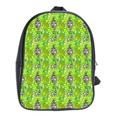 Maple Leaf Plant Seamless Pattern School Bag (xl) by Pakrebo