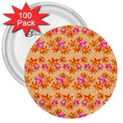 Maple Leaf Autumnal Leaves Autumn 3  Buttons (100 Pack) 