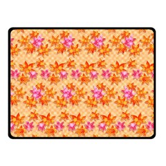 Maple Leaf Autumnal Leaves Autumn Fleece Blanket (small) by Pakrebo