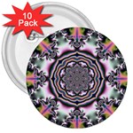 Pattern Abstract Background Art 3  Buttons (10 pack)  Front