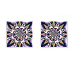 Pattern Abstract Background Art Cufflinks (square) by Pakrebo