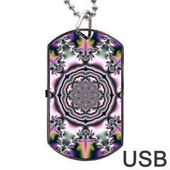 Pattern Abstract Background Art Dog Tag Usb Flash (one Side) by Pakrebo