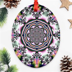 Pattern Abstract Background Art Oval Filigree Ornament (two Sides) by Pakrebo