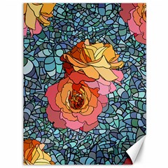 Pattern Rose Yellow Background Canvas 36  X 48  by Pakrebo