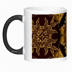 Gold Black Book Cover Ornate Morph Mugs by Pakrebo