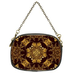 Gold Black Book Cover Ornate Chain Purse (one Side) by Pakrebo