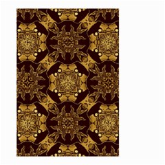 Gold Black Book Cover Ornate Small Garden Flag (two Sides) by Pakrebo