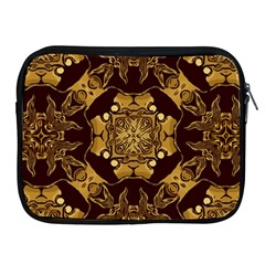 Gold Black Book Cover Ornate Apple Ipad 2/3/4 Zipper Cases by Pakrebo