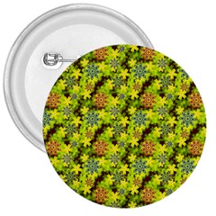 Flowers Yellow Red Blue Seamless 3  Buttons by Pakrebo