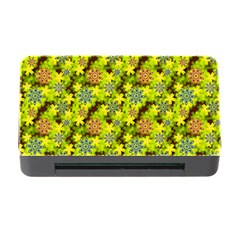 Flowers Yellow Red Blue Seamless Memory Card Reader With Cf by Pakrebo