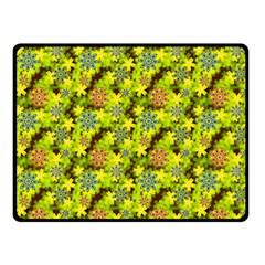 Flowers Yellow Red Blue Seamless Double Sided Fleece Blanket (small)  by Pakrebo