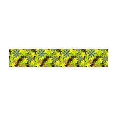 Flowers Yellow Red Blue Seamless Flano Scarf (mini) by Pakrebo