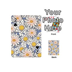 Flowers Pattern Lotus Lily Playing Cards 54 (mini) by Pakrebo