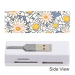 Flowers Pattern Lotus Lily Memory Card Reader (Stick) Front