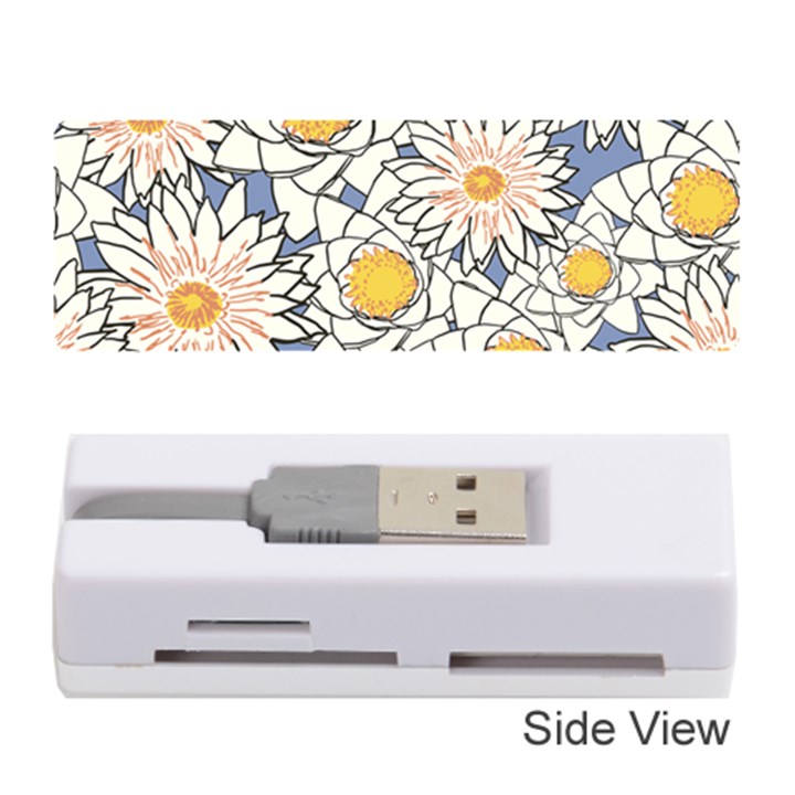 Flowers Pattern Lotus Lily Memory Card Reader (Stick)