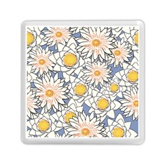 Flowers Pattern Lotus Lily Memory Card Reader (square) by Pakrebo