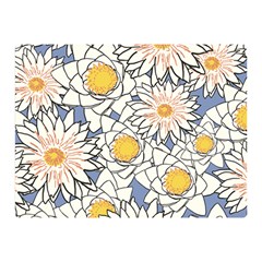 Flowers Pattern Lotus Lily Double Sided Flano Blanket (mini)  by Pakrebo