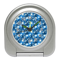 Star Hexagon Blue Deep Blue Light Travel Alarm Clock by Pakrebo