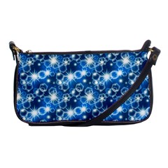 Star Hexagon Blue Deep Blue Light Shoulder Clutch Bag by Pakrebo