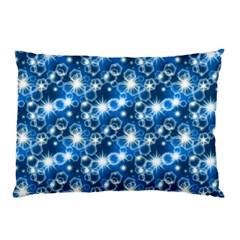 Star Hexagon Blue Deep Blue Light Pillow Case (two Sides) by Pakrebo