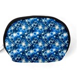 Star Hexagon Blue Deep Blue Light Accessory Pouch (Medium) Back