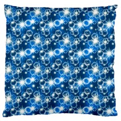 Star Hexagon Blue Deep Blue Light Standard Flano Cushion Case (one Side) by Pakrebo