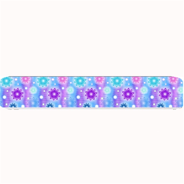 Flowers Light Blue Purple Magenta Small Bar Mats