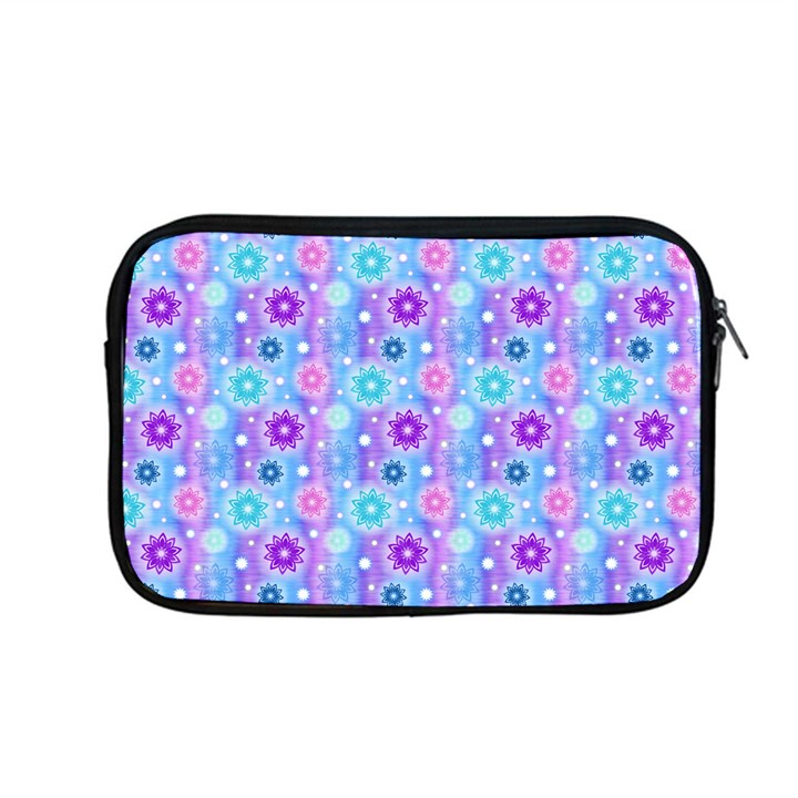 Flowers Light Blue Purple Magenta Apple MacBook Pro 13  Zipper Case