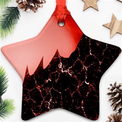 Sci Fi Red Fantasy Futuristic Ornament (star) by Pakrebo