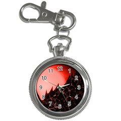 Sci Fi Red Fantasy Futuristic Key Chain Watches by Pakrebo