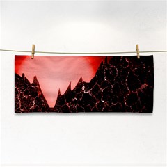 Sci Fi Red Fantasy Futuristic Hand Towel by Pakrebo