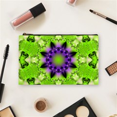 Pattern Abstract Background Art Green Cosmetic Bag (medium) by Pakrebo