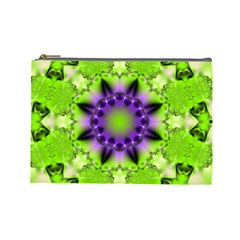 Pattern Abstract Background Art Green Cosmetic Bag (large) by Pakrebo